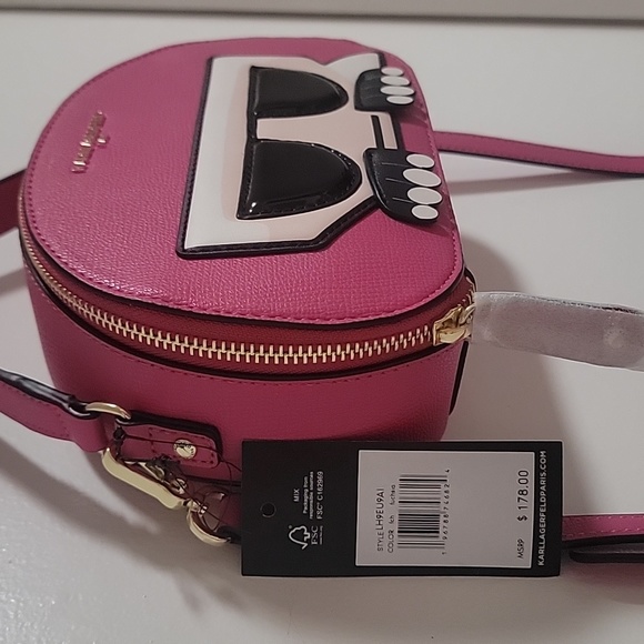 Karl Lagerfeld Women's Pink Cat Crossbody Bag, NWT - Picture 2 of 4